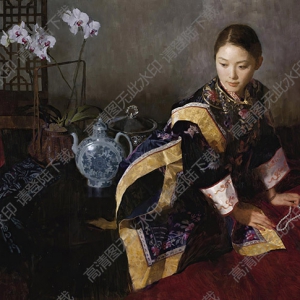 陳衍寧油畫_夜深沉_高清大圖下載