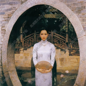 陳衍寧油畫_月亮門2_高清大圖下載