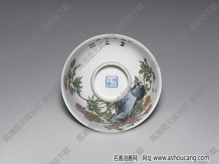 清雍正 琺瑯彩瓷萬(wàn)壽圖碗 高清大圖下載