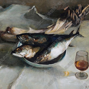 戴澤油畫(huà) 有魚(yú) 高清大圖下載