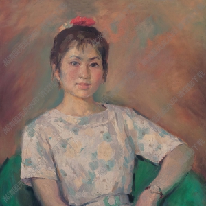 劉國樞油畫作品 少女 高清下載