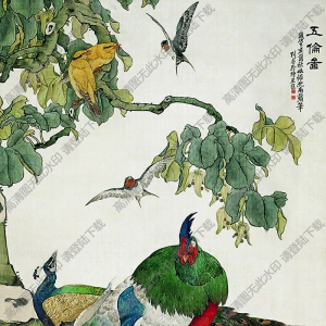 劉奎齡國(guó)畫 五倫圖 高清大圖下載