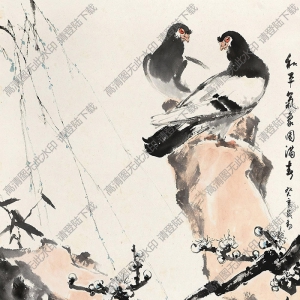 蔣兆和國(guó)畫(huà) 和平氣象園滿(mǎn)春 高清大圖下載