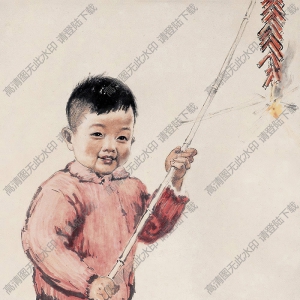 蔣兆和國(guó)畫(huà)作品 喜洋洋 高清下載