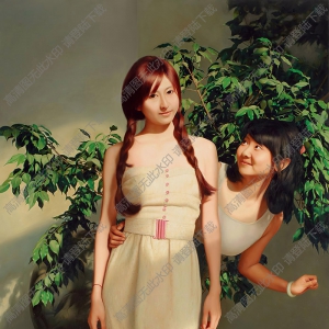 陳承衛(wèi)油畫 青春?jiǎn)⑹句?昔年相望 高清大圖下載