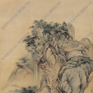 陳少梅國(guó)畫作品 松溪圖 高清下載