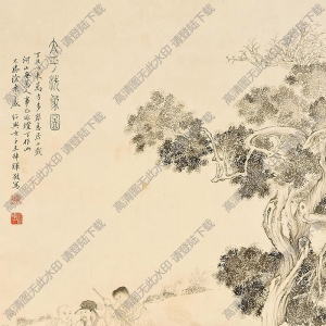 王叔暉國(guó)畫 太平洗象圖 高清大圖下載
