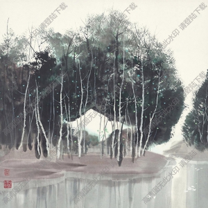 吳冠中國(guó)畫作品_達(dá)活泉_高清下載