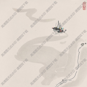 吳冠中國(guó)畫作品_歸帆_高清下載