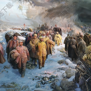 駱根興油畫_淮海戰(zhàn)役解放戰(zhàn)爭_高清大圖下載