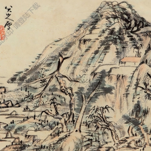 八大山人國(guó)畫(huà)作品_山水畫(huà)2_高清下載