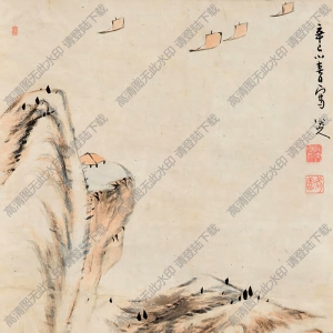 朱耷作品_揚子江圖_高清大圖下載
