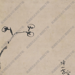 八大山人國畫作品_梅花_高清下載