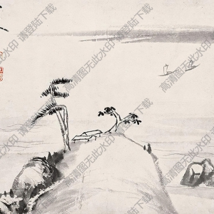 八大山人國畫作品_山水畫2_高清下載