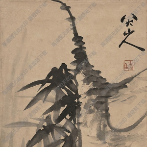 八大山人國畫作品_雙鴨圖_高清下載