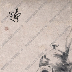 八大山人作品_靈芝天祿_高清大圖下載