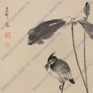 八大山人作品_一路連科3_高清大圖下載
