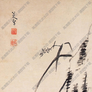 朱耷作品_蘆雁_高清大圖下載