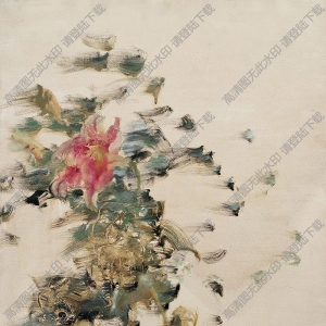 周春芽油畫(huà) 風(fēng)中玫瑰 高清大圖下載