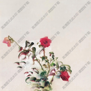 周春芽油畫(huà) 花 高清大圖下載