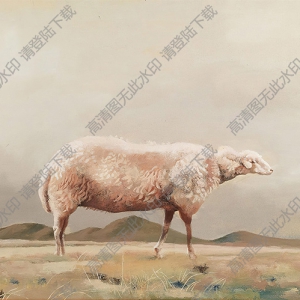 周春芽油畫(huà)作品 羊 高清下載