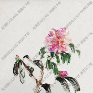周春芽油畫(huà)作品 一枝獨(dú)秀 高清下載