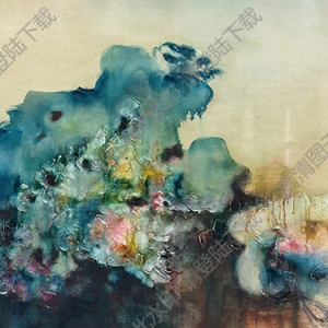 周春芽作品 石頭與鳥(niǎo) 高清大圖下載