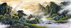 國(guó)畫名作_富水長(zhǎng)流_高清大圖下載