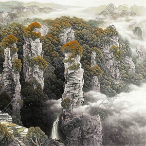 國(guó)畫(huà)名作_無(wú)限風(fēng)光在險(xiǎn)峰_高清大圖下載