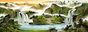 國(guó)畫(huà)名作_旭日東升_高清大圖下載