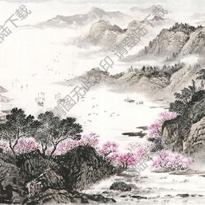 國(guó)畫(huà)名作_長(zhǎng)江萬(wàn)里、揚(yáng)帆起航_高清大圖下載