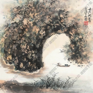 胡若思國(guó)畫(huà) 洞天幽圖 高清大圖下載