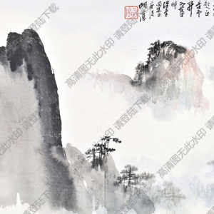 胡若思作品 山水畫(huà)2 高清大圖下載