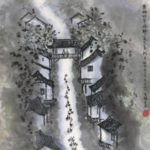 賈又福國畫 黃梅時節(jié)雨紛紛 高清大圖下載