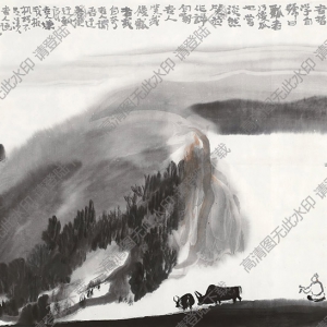 賈又福國畫 牧牛圖2 高清大圖下載