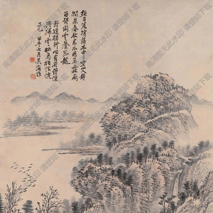 吳滔國(guó)畫作品 空山人靜 高清下載