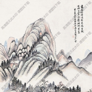 吳滔作品 山水畫(huà)4 高清大圖下載