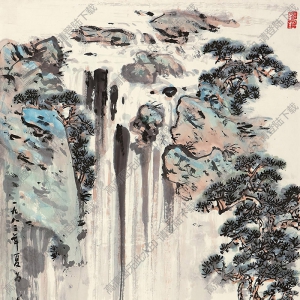 宗其香國(guó)畫 高山流水 高清大圖下載