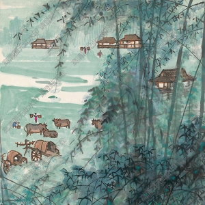 宗其香國(guó)畫(huà) 曼邁小寨 高清大圖下載