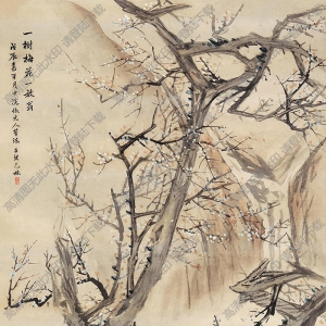 包棟國畫_一樹梅花一放翁_高清大圖下載