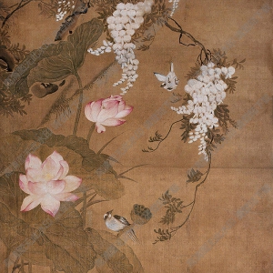 邊景昭國(guó)畫(huà) 荷塘禽戲 高清大圖下載