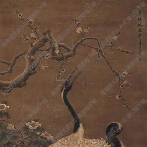 邊景昭國(guó)畫(huà) 鶴壽延年 高清大圖下載