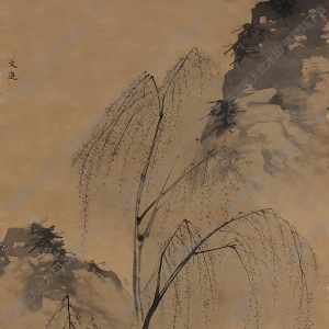 戴進(jìn)國畫 觀鵝圖 高清大圖下載
