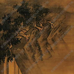 戴進(jìn)國畫 觀瀑圖 高清大圖下載