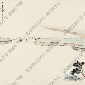 戴進(jìn)國畫 擬戴進(jìn)山水 高清大圖下載