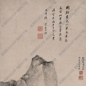 戴進(jìn)國(guó)畫 青山高隱圖 高清大圖下載