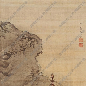 戴進(jìn)國(guó)畫 山水樓閣 高清大圖下載