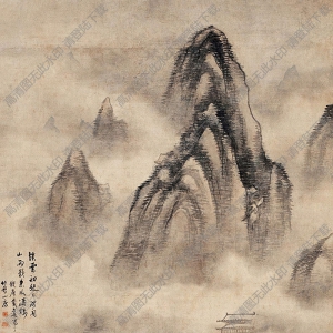 戴進(jìn)國(guó)畫 山雨欲來(lái)風(fēng)滿樓 高清大圖下載