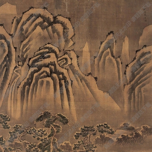 戴進(jìn)國(guó)畫 溪橋惜別圖 高清大圖下載