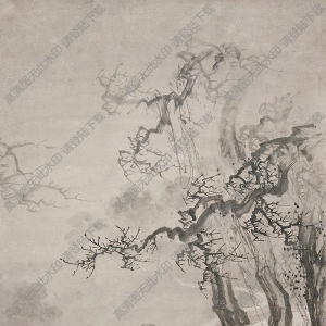 戴進(jìn)國(guó)畫 鐘馗賞梅圖 高清大圖下載